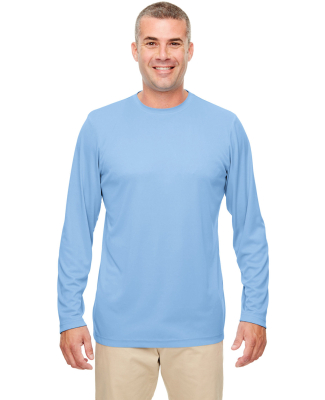 UltraClub 8622 Men's Cool & Dry Performance Long-S in Columbia blue