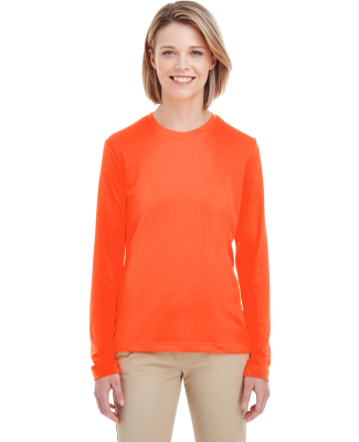 UltraClub 8622W Ladies' Cool & Dry Performance Lon in Bright orange
