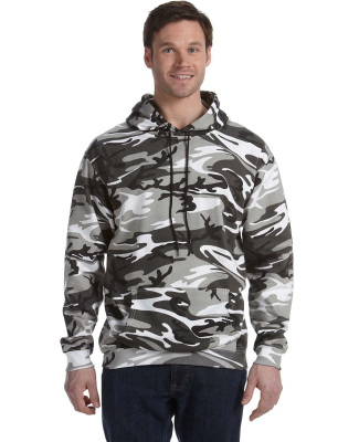 3969 Code V Camouflage Pullover Hooded Sweatshirt in Urban woodland