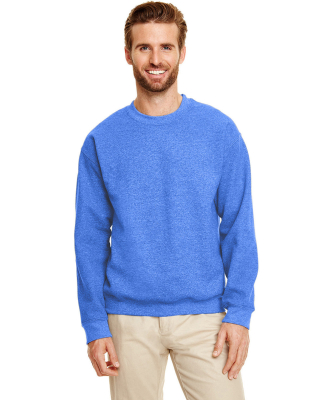 18000 Gildan 7.75 oz. Heavy Blend 50/50 Fleece Cre in Heather deep royal