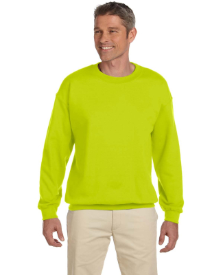18000 Gildan 7.75 oz. Heavy Blend 50/50 Fleece Cre in Safety green