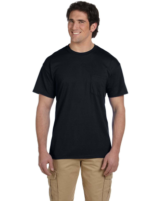 8300 Gildan 5.6 oz. Ultra Blend® 50/50 Pocket T-S in Black