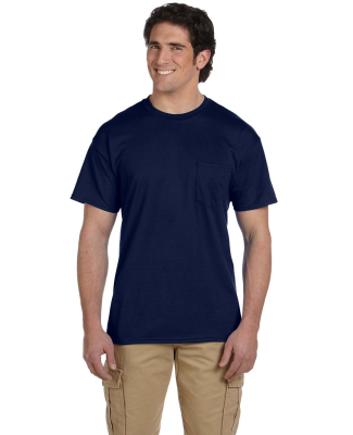 8300 Gildan 5.6 oz. Ultra Blend® 50/50 Pocket T-S in Navy