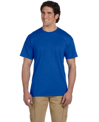 8300 Gildan 5.6 oz. Ultra Blend® 50/50 Pocket T-S in Royal