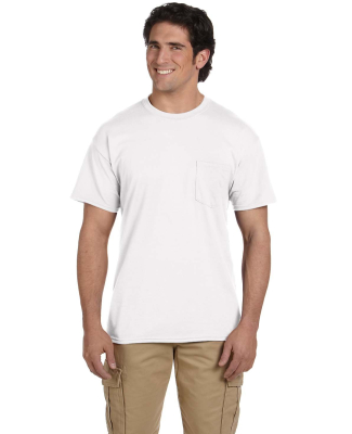 8300 Gildan 5.6 oz. Ultra Blend® 50/50 Pocket T-S in White