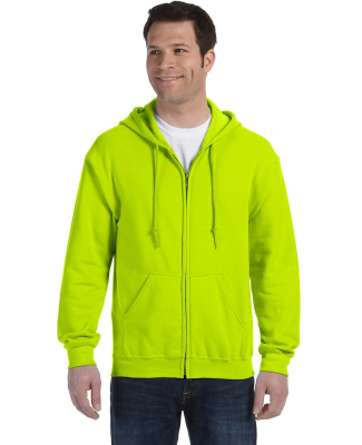 18600 Gildan 7.75 oz. Heavy Blend™ 50/50 Full-Zi in Safety green