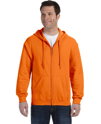 18600 Gildan 7.75 oz. Heavy Blend™ 50/50 Full-Zi in Safety orange