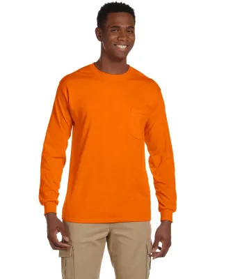 2410 Gildan 6.1 oz. Ultra Cotton® Long-Sleeve Poc in S orange