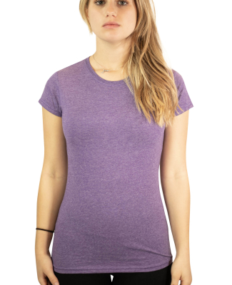64000L Gildan Ladies 4.5 oz. SoftStyle™ Ringspun in Heather purple
