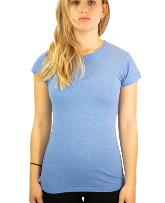 64000L Gildan Ladies 4.5 oz. SoftStyle™ Ringspun in Heather royal