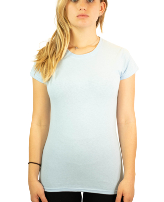 64000L Gildan Ladies 4.5 oz. SoftStyle™ Ringspun in Light blue