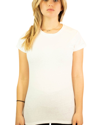 64000L Gildan Ladies 4.5 oz. SoftStyle™ Ringspun in White