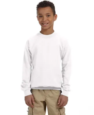 1800B Gildan Youth 7.75 oz. Heavy Blend™ 50/50 F in White