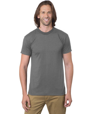 Bayside 1701 USA-Made 50/50 Short Sleeve T-Shirt in Charcoal heather