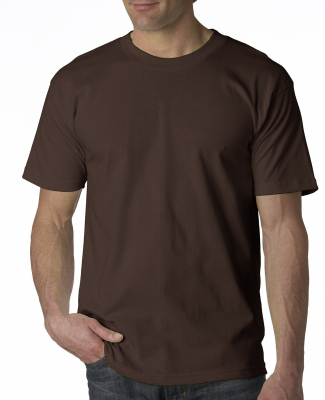 Bayside BA5100 Adult Adult Short-Sleeve Tee in Chocolate