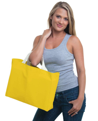 Bayside BA750 Medium Gusset Tote in Yellow