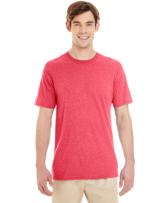 Jerzees 601MR Dri-Power Active Triblend T-Shirt in Fiery red heather