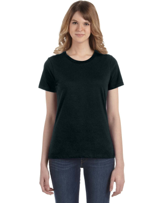 Anvil 880 Women's Lightweight Ringspun T-Shirt by  in Black