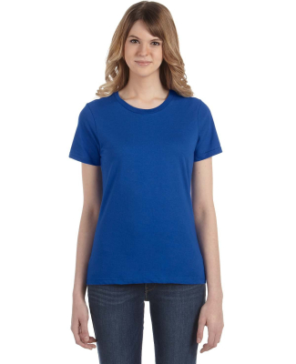 Anvil 880 Women's Lightweight Ringspun T-Shirt by  in Royal blue