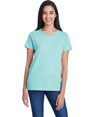 Anvil 880 Women's Lightweight Ringspun T-Shirt by in Teal ice