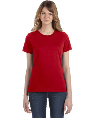 Anvil 880 Women's Lightweight Ringspun T-Shirt by  in True red