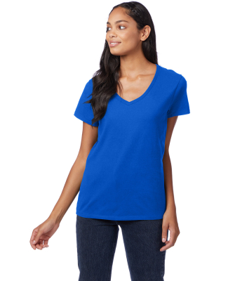 S04V Nano-T Women's V-Neck T-Shirt in Deep royal
