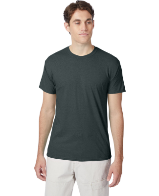 Hanes 42TB X-Temp Triblend T-Shirt with Fresh IQ o in Athletic green heather