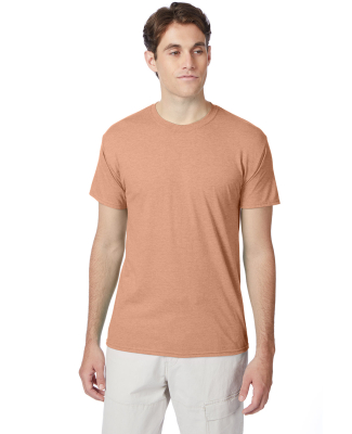 Hanes 42TB X-Temp Triblend T-Shirt with Fresh IQ o in Cantaloupe heather