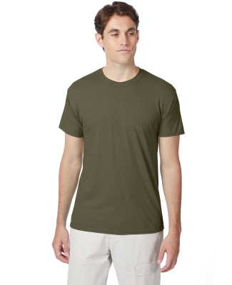 Hanes 42TB X-Temp Triblend T-Shirt with Fresh IQ o in Military green triblend