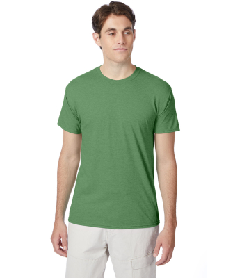 Hanes 42TB X-Temp Triblend T-Shirt with Fresh IQ o in True green heather