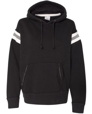 197 8847 Vintage Athletic Hooded Sweatshirt in Black