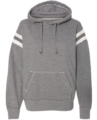 197 8847 Vintage Athletic Hooded Sweatshirt in Smoke heather