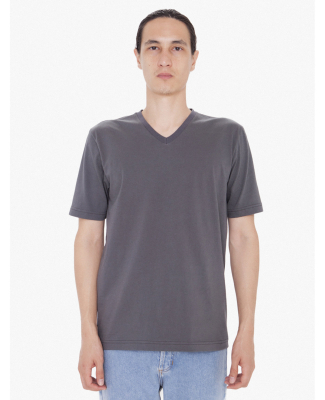24321W Unisex Fine Jersey Short Sleeve Classic V-N in Asphalt