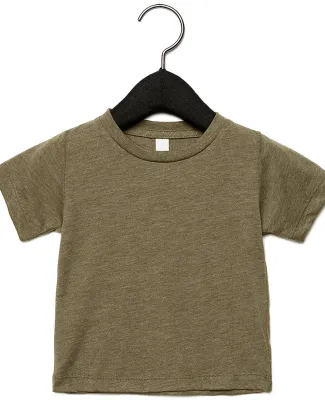 3413B Bella + Canvas Triblend Baby Short Sleeve Te in Olive triblend
