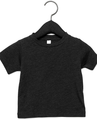 3413B Bella + Canvas Triblend Baby Short Sleeve Te in Charcoal black triblend