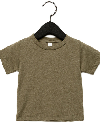 3413B Bella + Canvas Triblend Baby Short Sleeve Te in Olive triblend