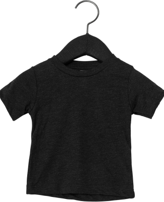 3413B Bella + Canvas Triblend Baby Short Sleeve Te in Solid black triblend