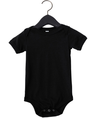 134B Bella + Canvas Baby Triblend Short Sleeve One in Solid black triblend