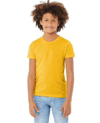 3413Y Bella + Canvas Youth Triblend Jersey Short S in Yellow gold triblend
