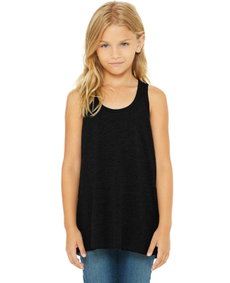 8800Y Bella + Canvas Youth Flowy RacerbackTank in Black