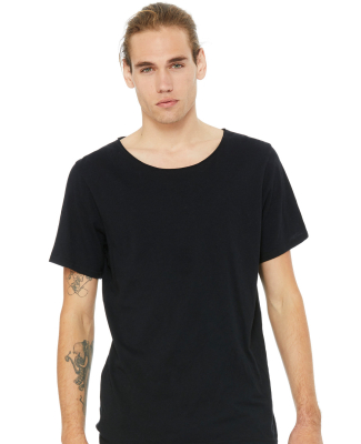 3014 Bella + Canvas Raw Neck Tee in Black