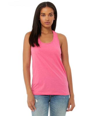 6008 Bella + Canvas Women's Jersey Racerback Tank in Charity pink