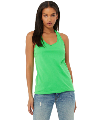 6008 Bella + Canvas Women's Jersey Racerback Tank in Synthetic green