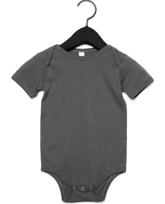 100B Bella + Canvas Baby Short Sleeve Onesie in Asphalt