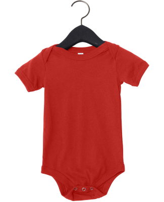 100B Bella + Canvas Baby Short Sleeve Onesie in Red