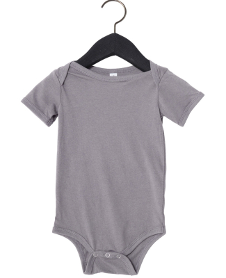 100B Bella + Canvas Baby Short Sleeve Onesie in Storm