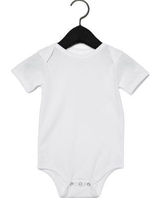 100B Bella + Canvas Baby Short Sleeve Onesie in White