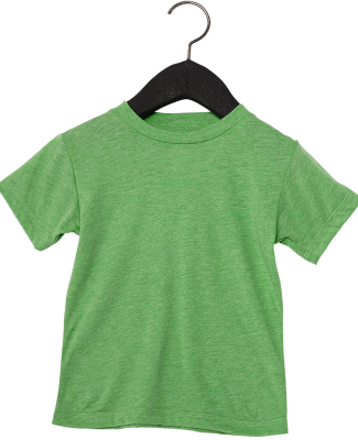 3413T Bella + Canvas Toddler Triblend Short Sleeve in Green triblend