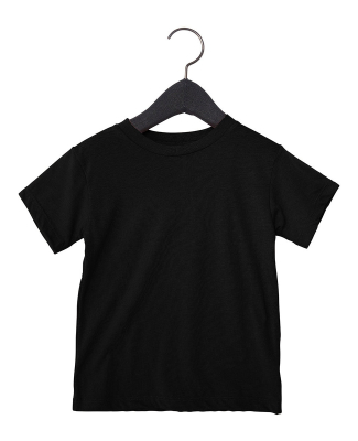 3413T Bella + Canvas Toddler Triblend Short Sleeve in Solid black triblend