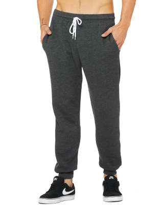 3727 Bella + Canvas Unisex Sponge Fleece Jogger Sw in Dark grey heather